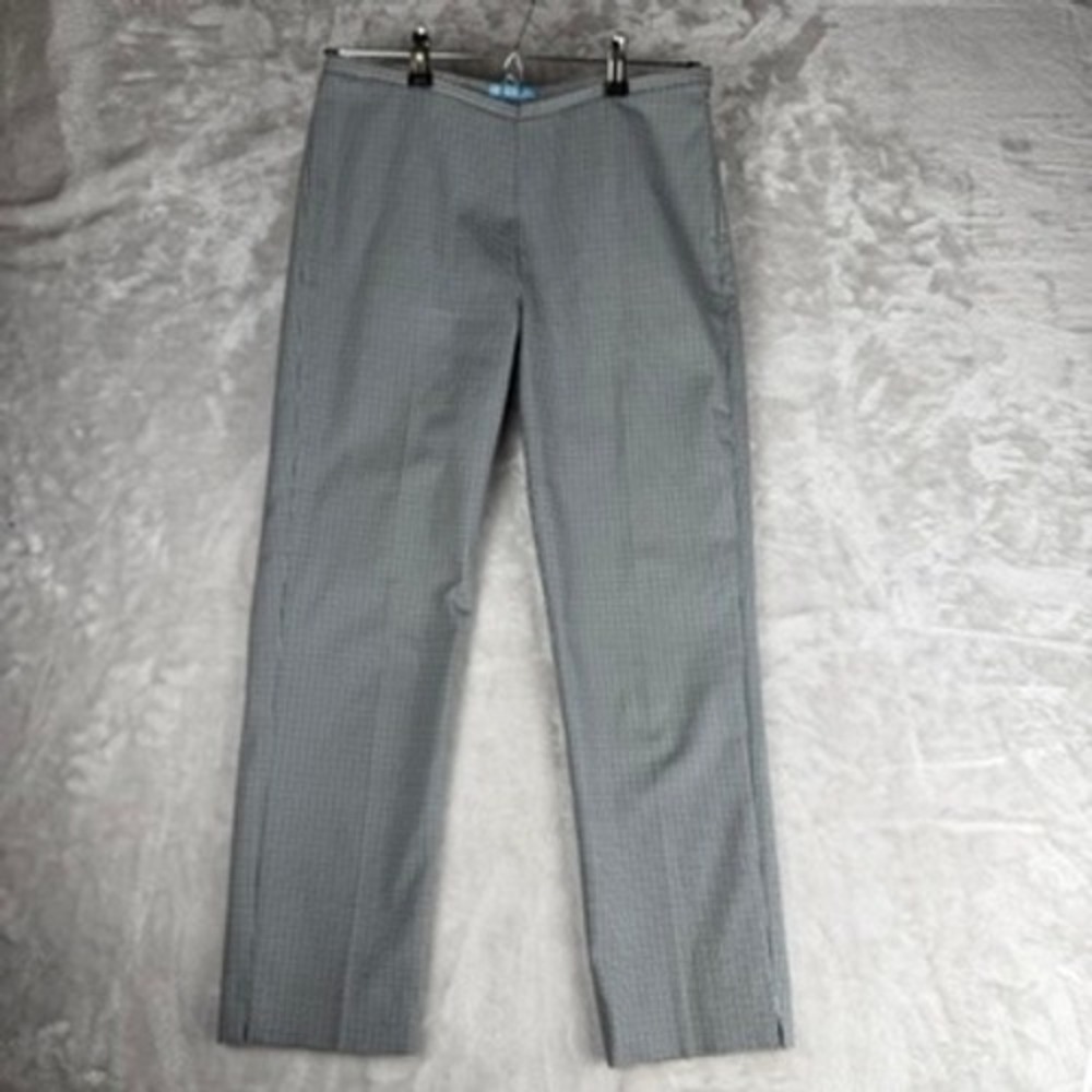 J.McLaughlin Womens Black White Geometric Side Zip Ankle Pants Size 4